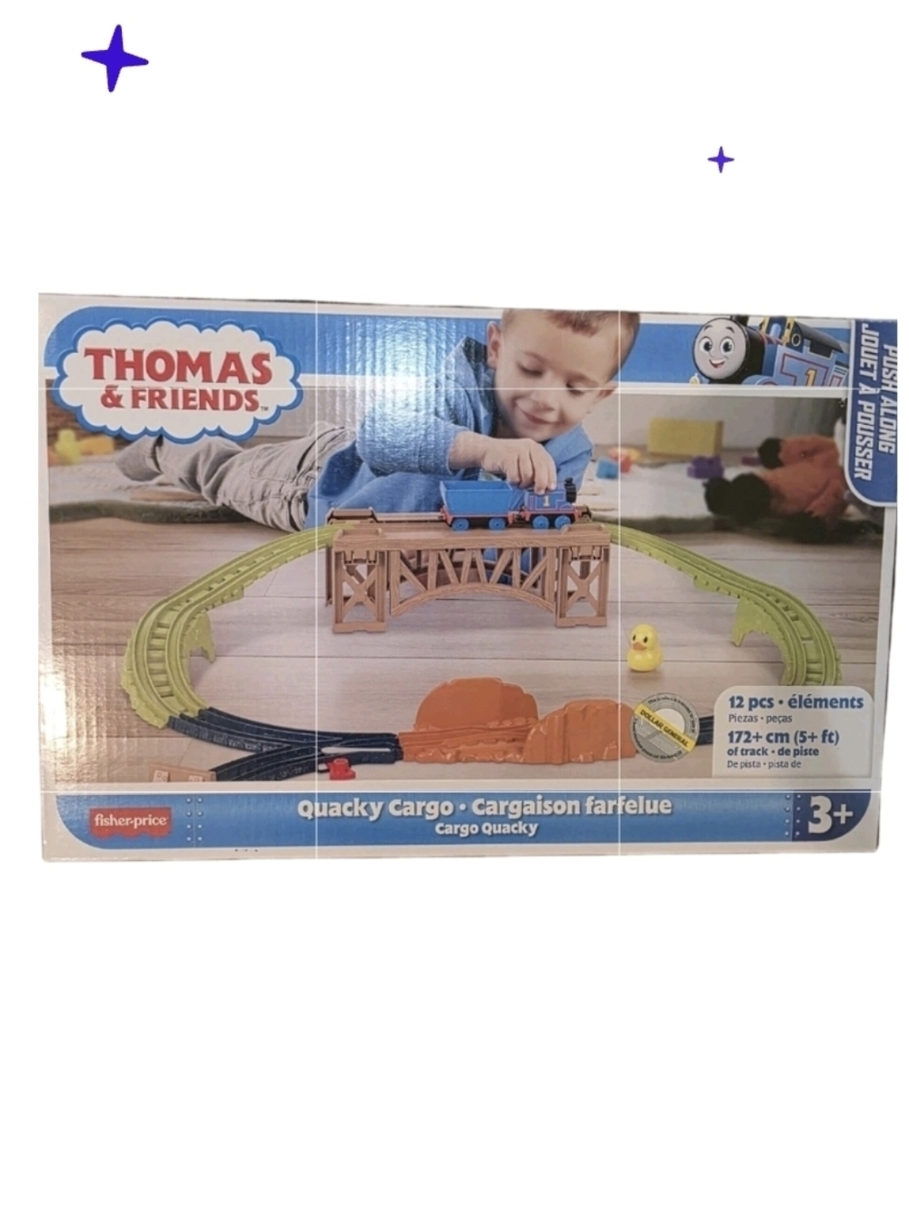 Thomas & Friends Quacky Cargo Push Along Train Track Set 12 Pcs New Boys Play
